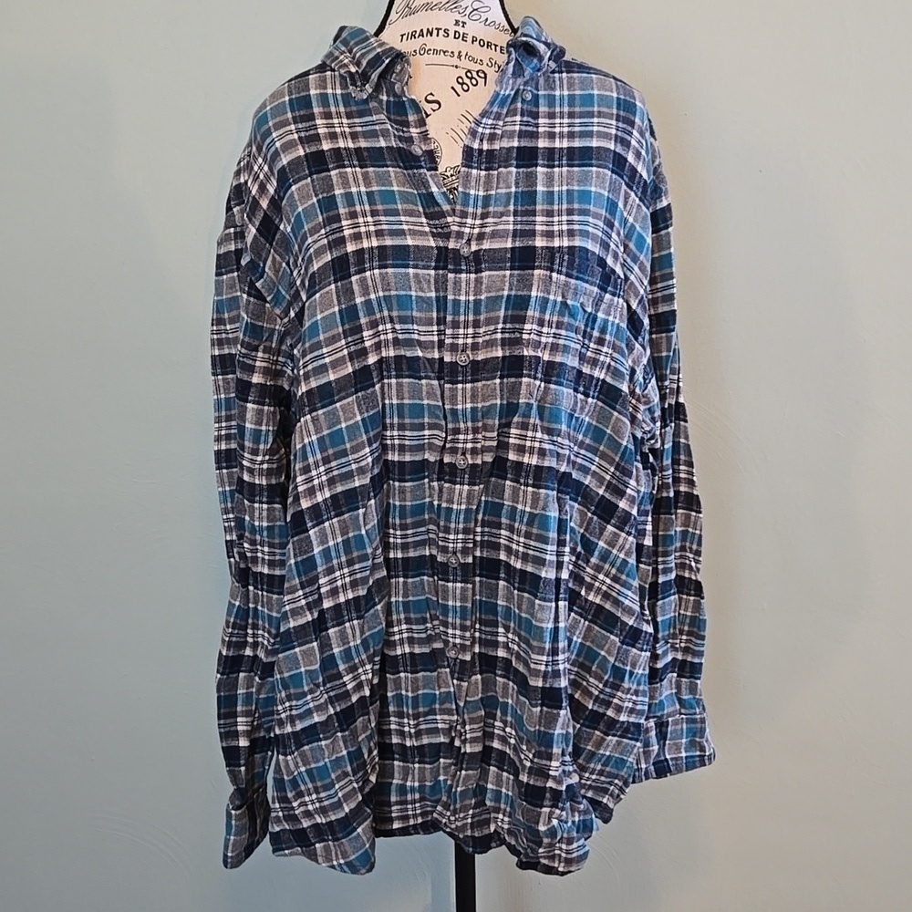 Blue Plaid Flannel
